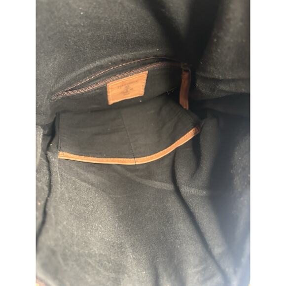 Harbour 2nd Anchor Love Leather Convertible Crossbody Flap Over Option Cognac - Picture 10 of 13